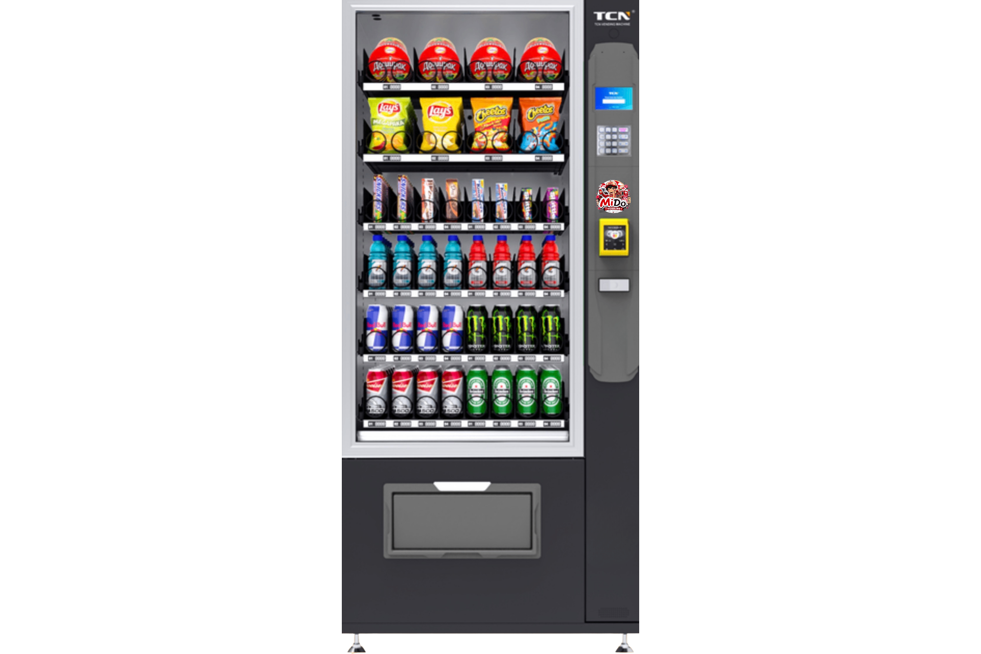 MIDOTCN8G Wide Combo vending machine