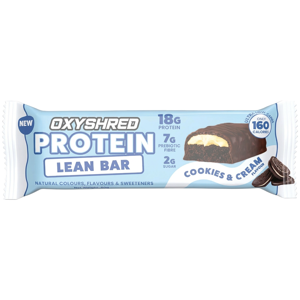 OxyShred Protein Lean Bar Cookies & Cream